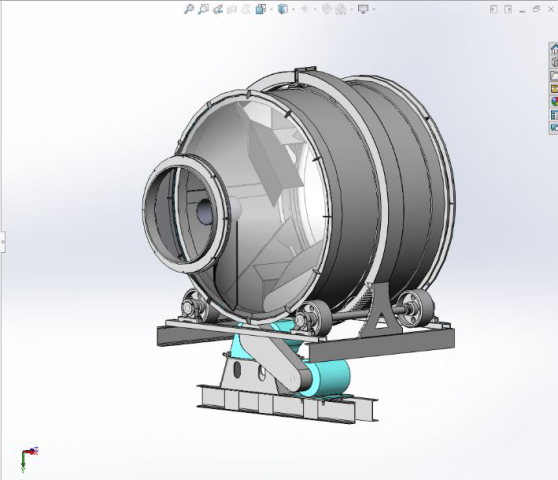 Сушильный барабан для сыпучих материалов