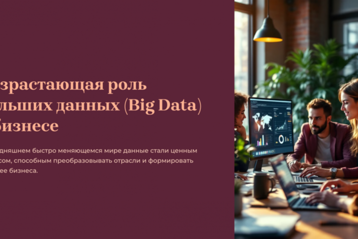 Презентация: Возрастающая роль больших данных в бизнесе