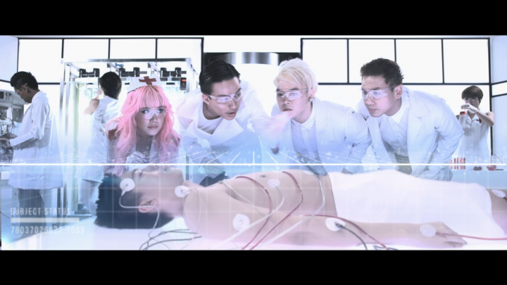 Музыкальный клип с HUD анимацией