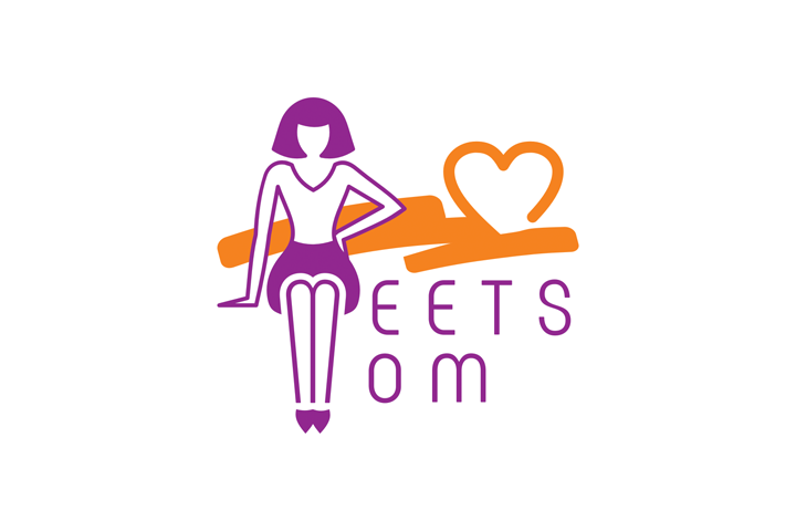 Логотип для женского пространства "Meets Mom"
