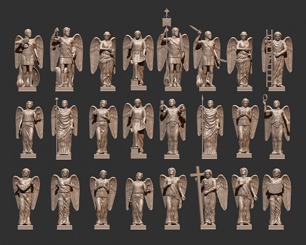 3D модели Ангелы и Архангелы Исаакиевского собора
