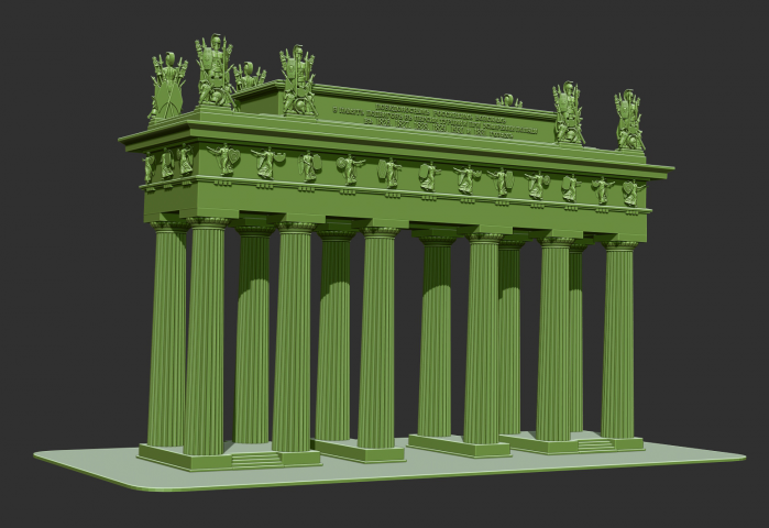 3d модель Московские триумфальные ворота