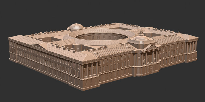 3d модель Академия художеств, Санкт-Петербург