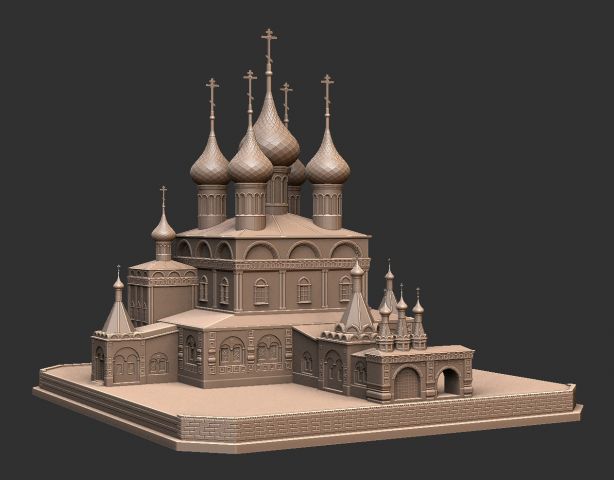3d модель Церковь Воскресения Христова на Дебре