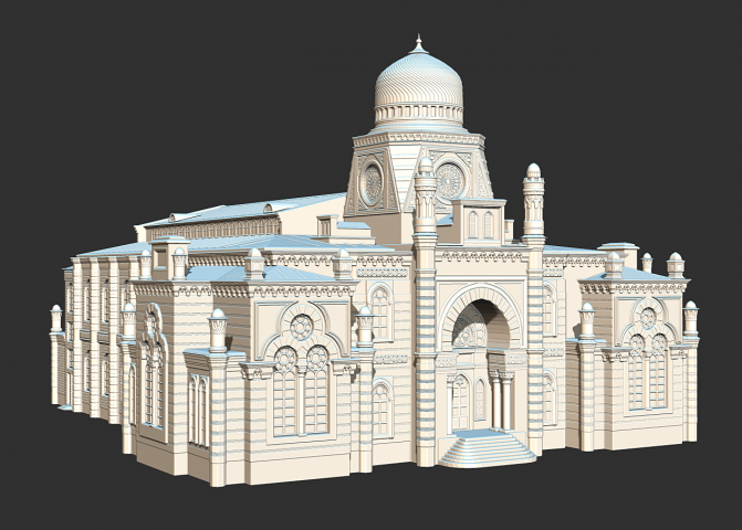 3D Большая Хоральная Синагога, Санкт-Петербург