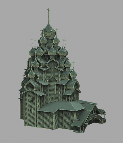 3d модель Кижи