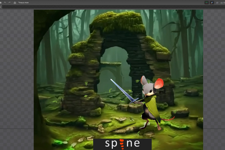 Maus 2d spine animation