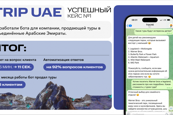 Бот-продавец на основе ИИ для туристических компаний