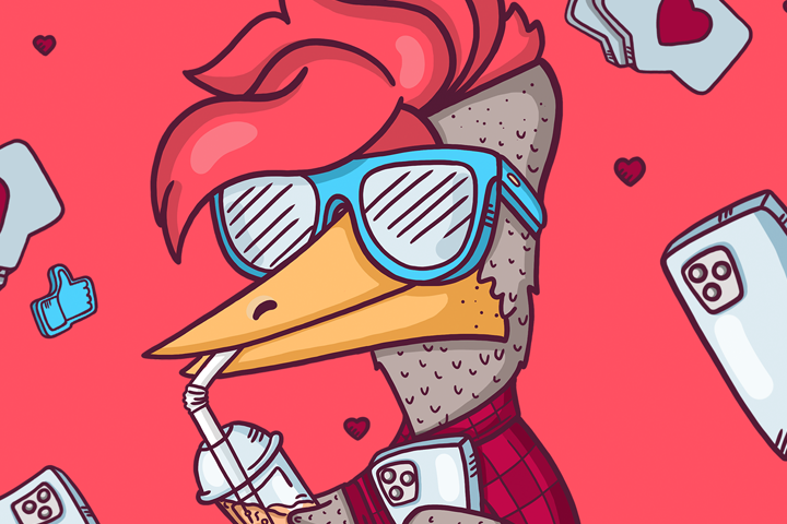 Персонаж Дятел для настольной игры