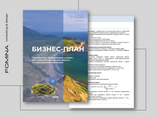 Бизнес-план. Приобретение оборудования на основе лизинга