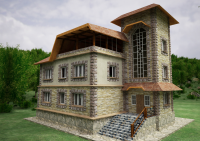 Визуализация коттеджа