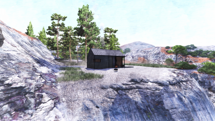 Модульный дом в стиле barnhouse