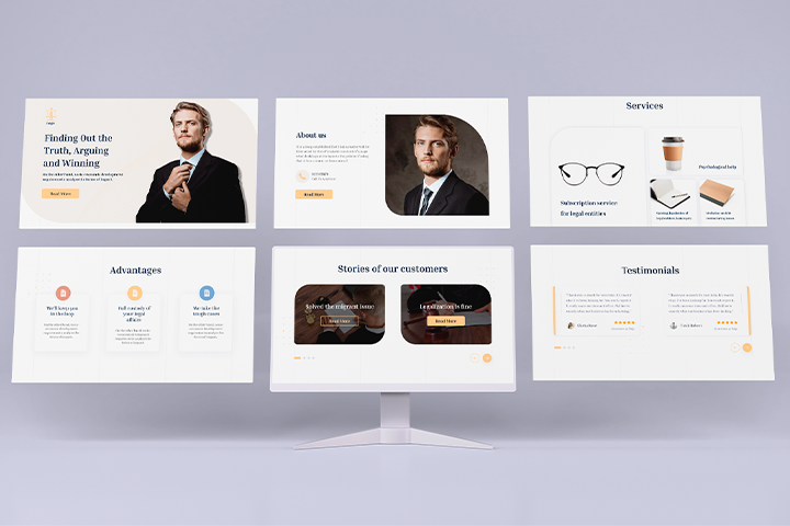 Lading Page для фирмы Юристов из Польши
