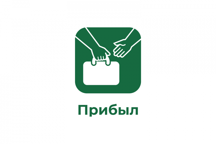 Логотип для приложения ПРИБЫЛ