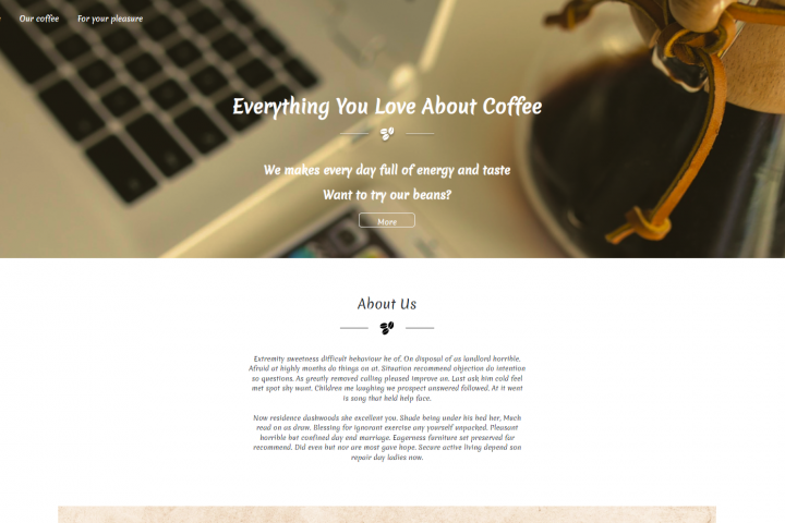 Кофейня(React project)