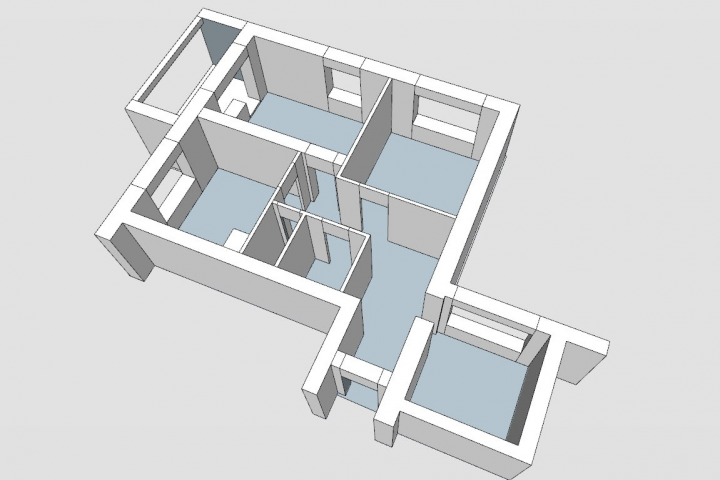 Моделировка сцены SketchUp