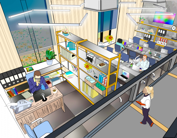 Office. Visualization.