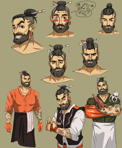 Персонаж для суши бара