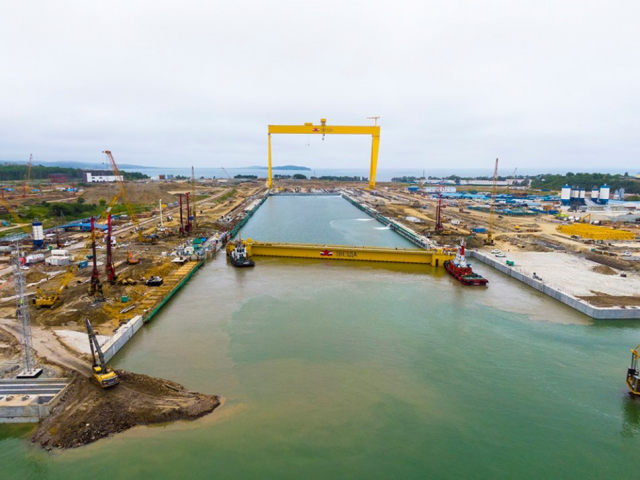 Строительство Сухого дока «Дальневосточного завода «Звезда»