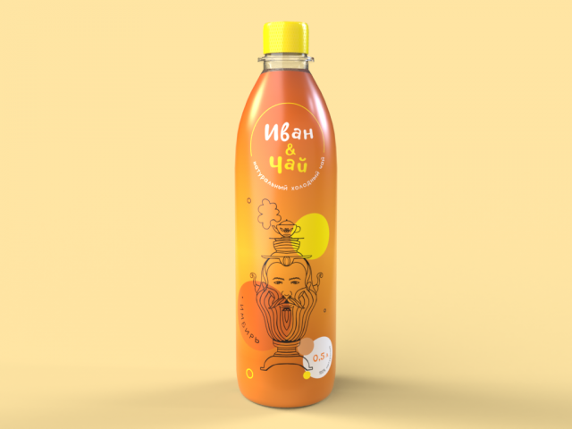 концепт упаковки для холодного чая