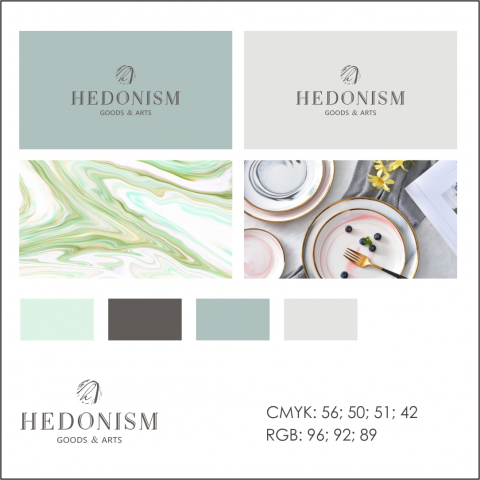 Разработка логотипа, фирменного стиля | Hedonism