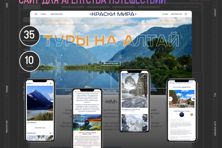 Редизайн сайта для  агентства путешествий