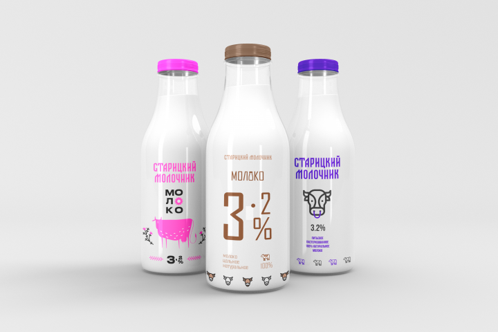 Дизайн этикетки для молока