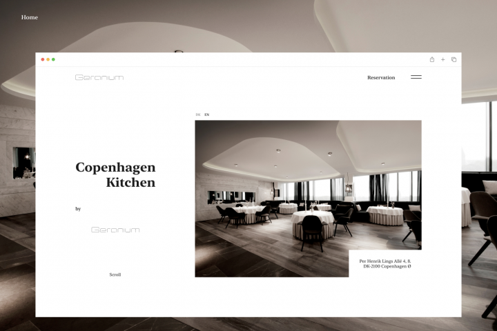 Одностраничный сайт для ресторана