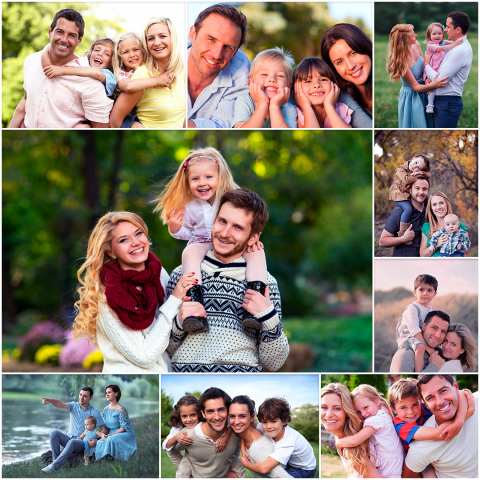 Коллаж семейных фото