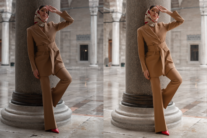 Ретушь ростовой фотографии