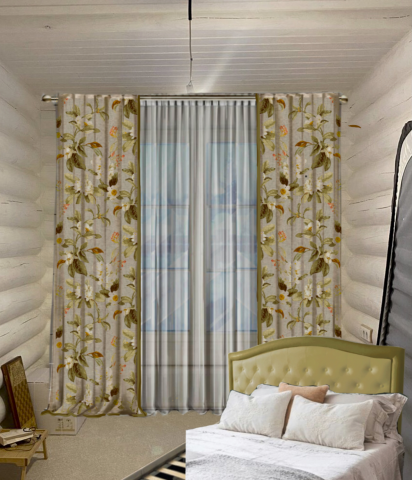 Эскиз оформления окна