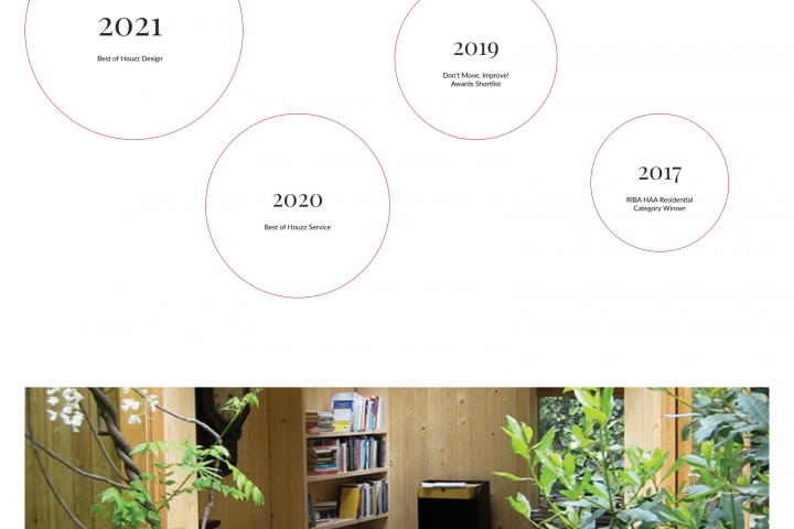 Редизайн страницы сайта архитектурного агенства