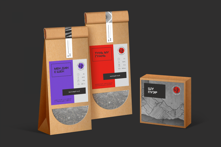 Дизайн этикеток для китайского чая