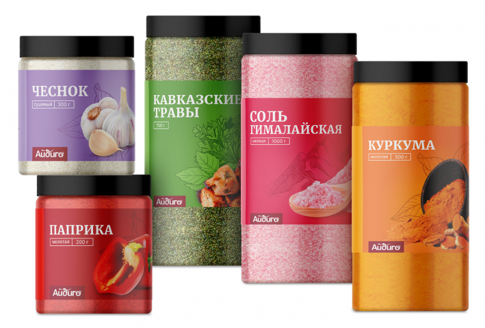 Дизайн этикеток на банки со специями