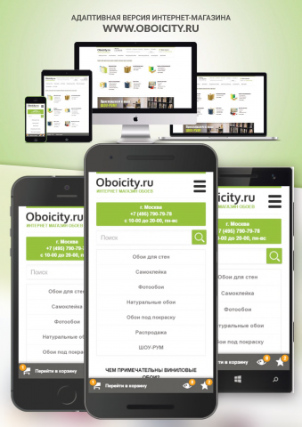 Адаптивный дизайн и верстка интернет-магазина
