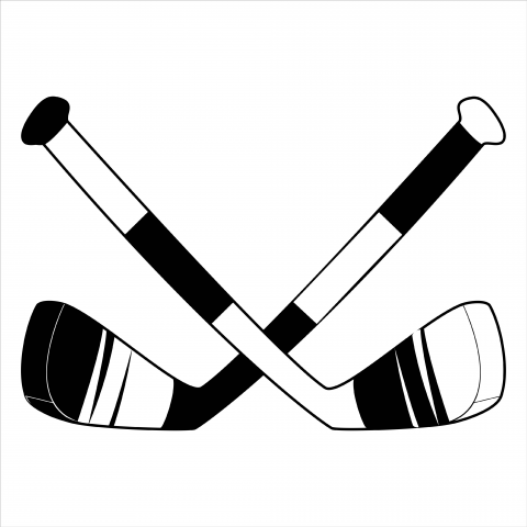 Векторная иллюстрация. Изолированный элемент. Клюшки