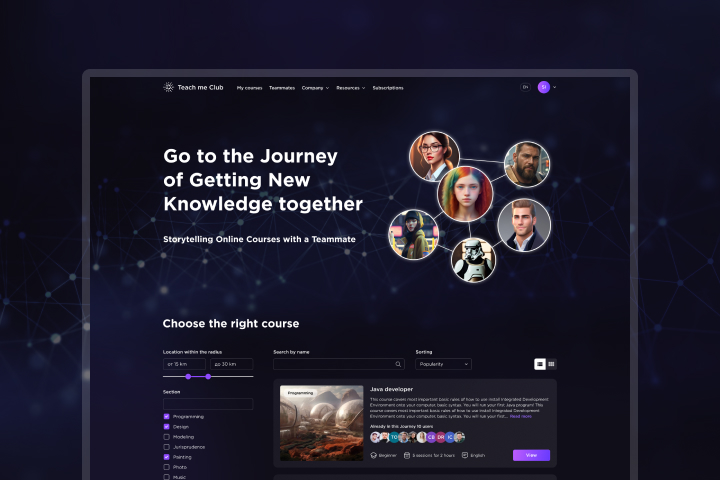Teach me Club, онлайн-курсы
