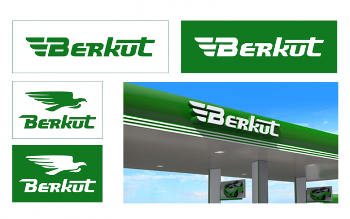 логотип для сети автозаправочных станций BERKUT