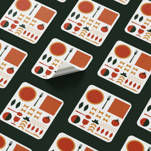 Логотип и фирменный стиль для итальянского ресторана