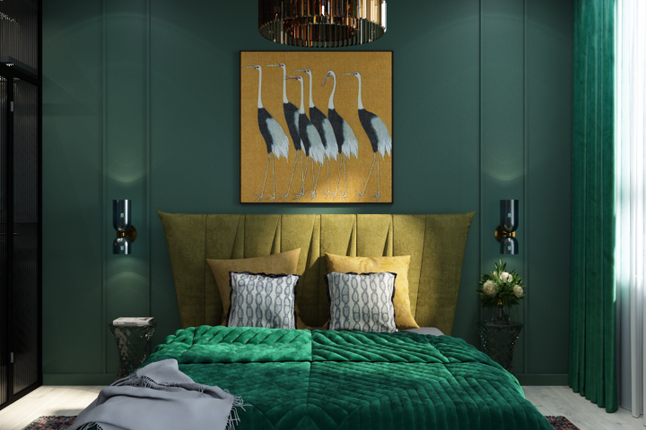 Спальня в тропическом стиле