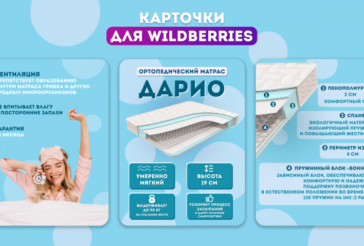 Карточки для матрасов