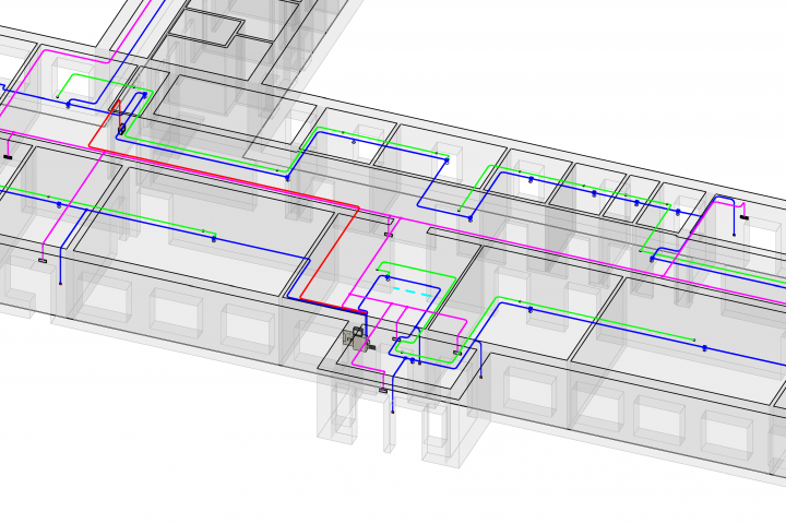 Проект АПС, СОУЭ школы (Revit)