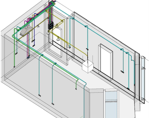Проект электроснабжения квартиры (Revit)