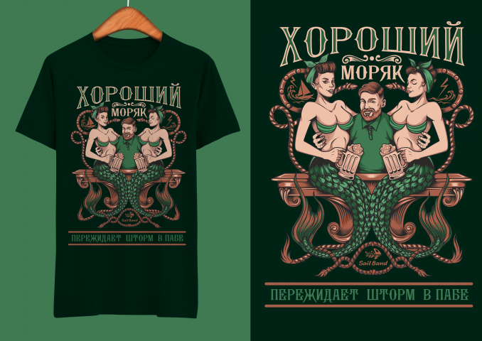Серия принтов для яхт-клуба