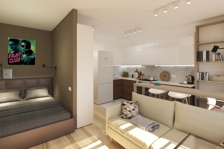 ЖК Город 34м.кв. дизайн студии