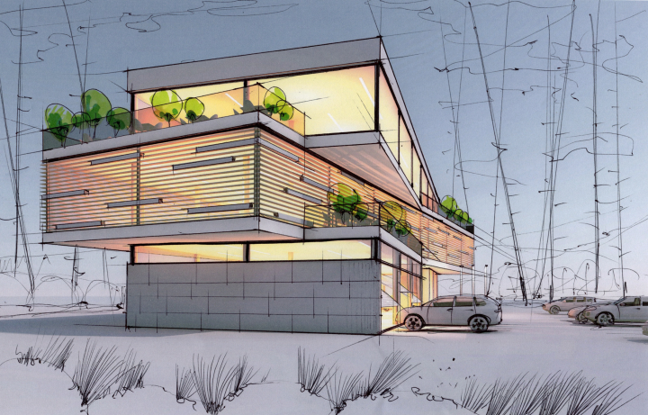 Дизайн многофункционального админ. здания