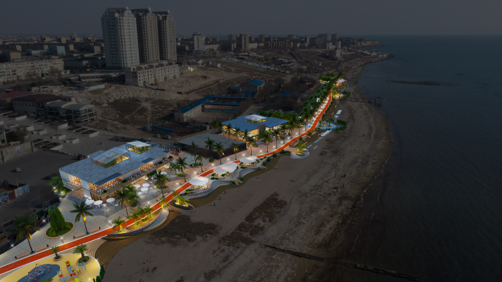 Благоустройство Набережной  г. Актау  Казахстан