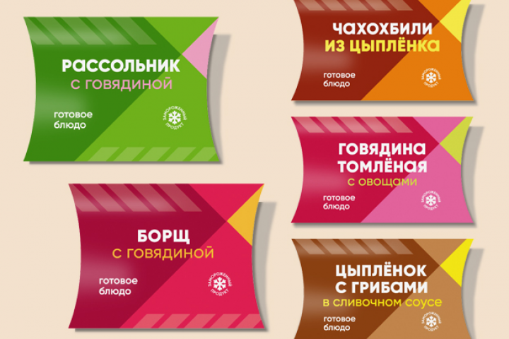 Дизайн для упаковки готовой продукции ТМ ЮНИФУДС