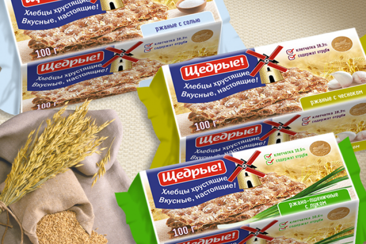 хлебцы ТМ "Щедрые"