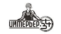 Лого для компании по ремонту квартир "ИНТЕРЬЕР-34"